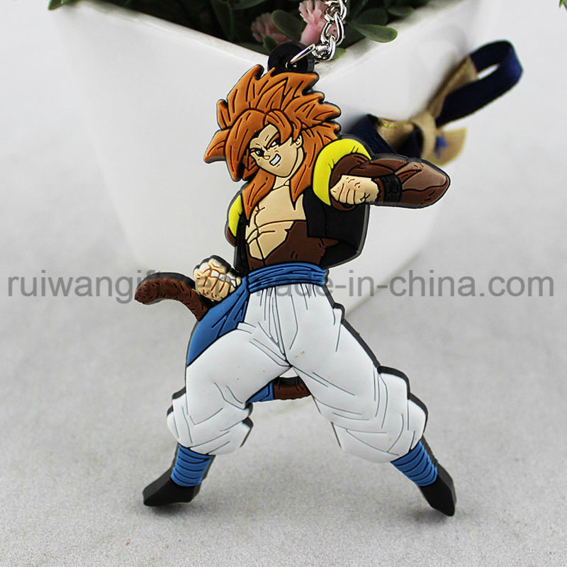 Custom Double Sides 3D PVC Keychain with Figure Design