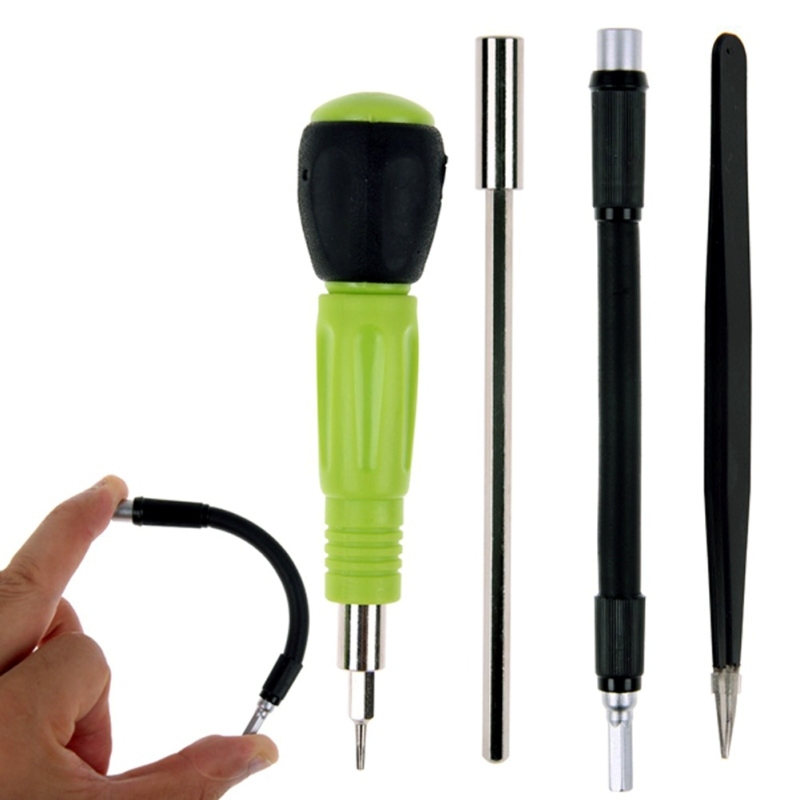 53 in 1 Precision Torx Screwdriver Set Tweezer Flexible Drill Shaft Disassembly Screwdriver Repair Open Tool Kit for Smart Phone