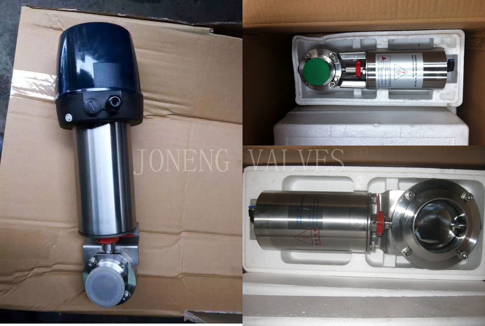 Stainless Steel Sanitary Butterfly Pneumatic Valve with Control Cap (JN-BV1001)