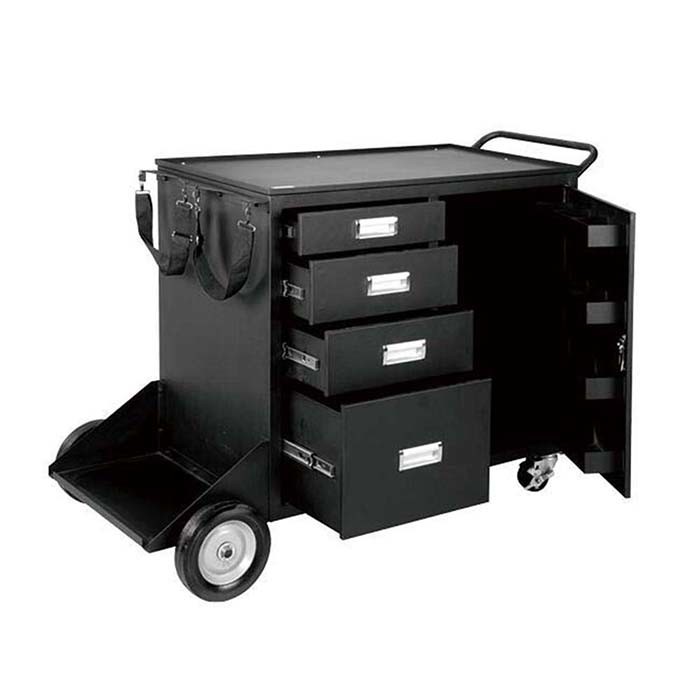 Warehouse Transfer Mobile Drawer Cart Trolley Storage Cart with Cabinet