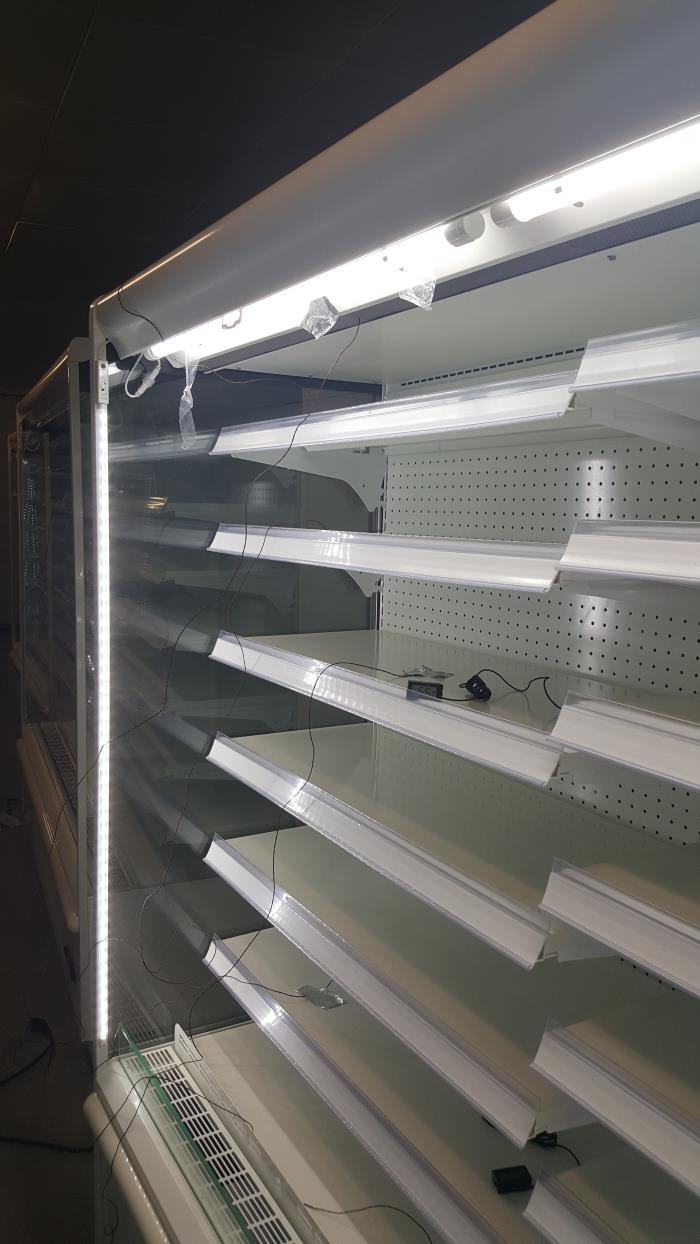 Supermarket Multideck Open Cooler with LED Lighting for All Shelving