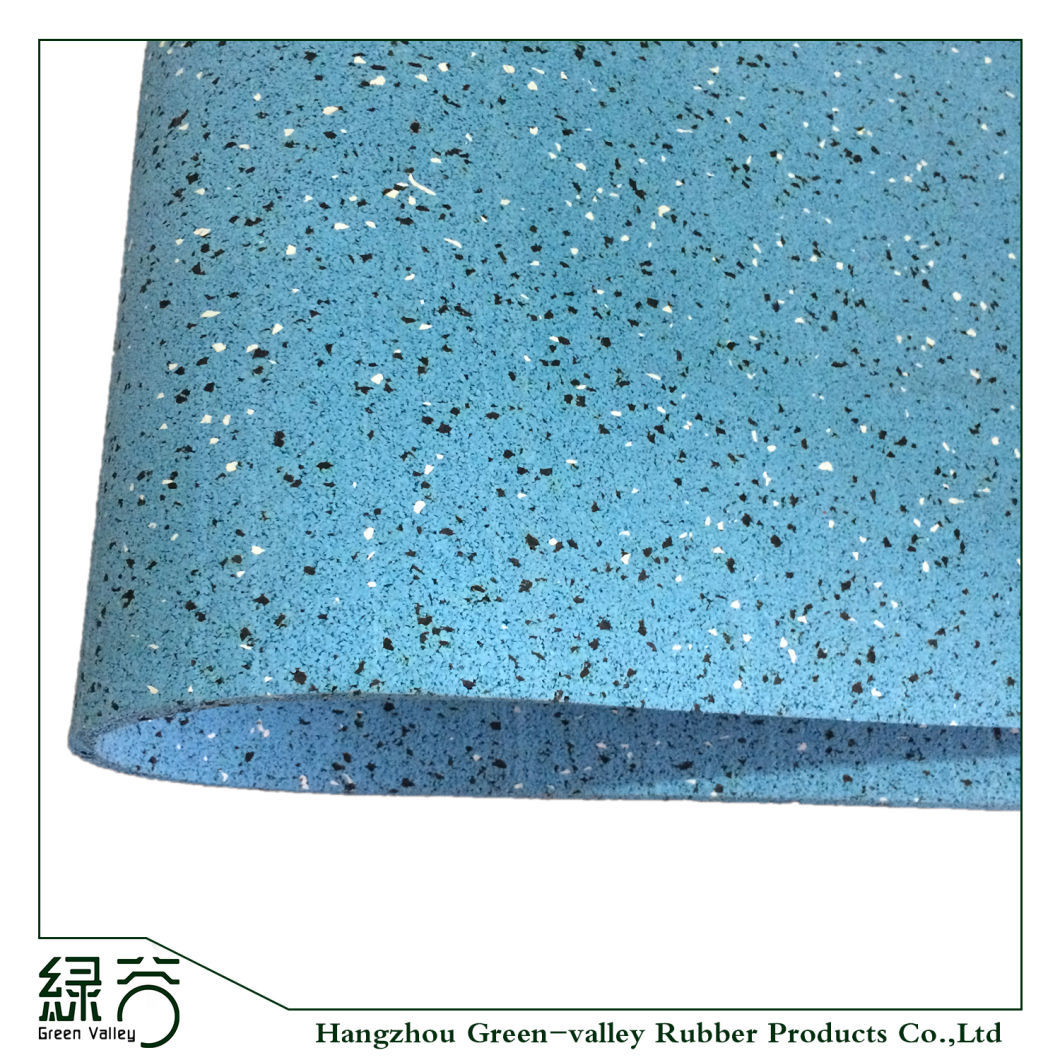 New Generation Roll of Rubber Mat with EPDM Flecks Roll Recycled Colorful Rubber Flooring