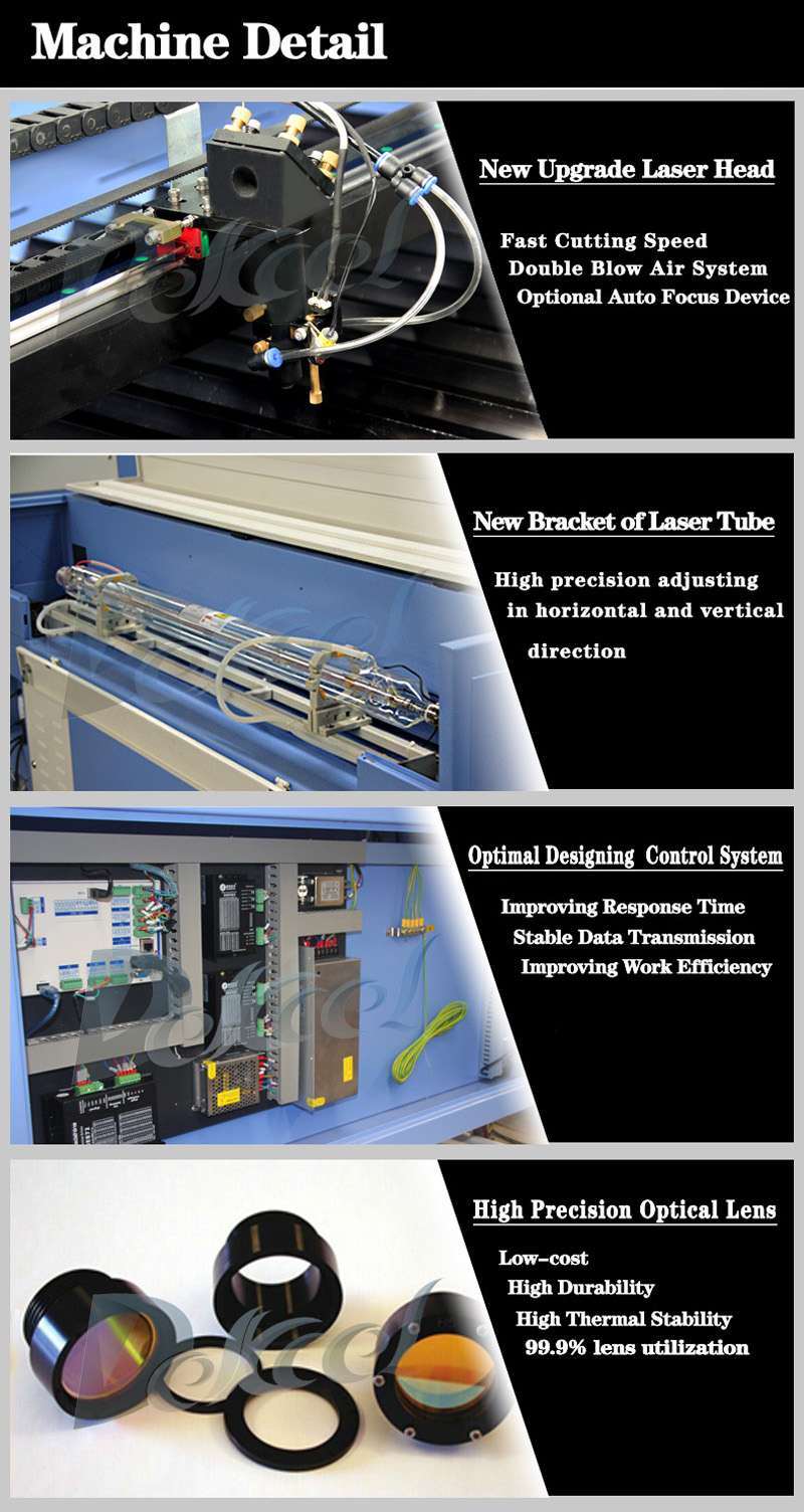 Acrylic Cutting Solution Reci CO2 150W CNC Laser Machine for Advertising Industry