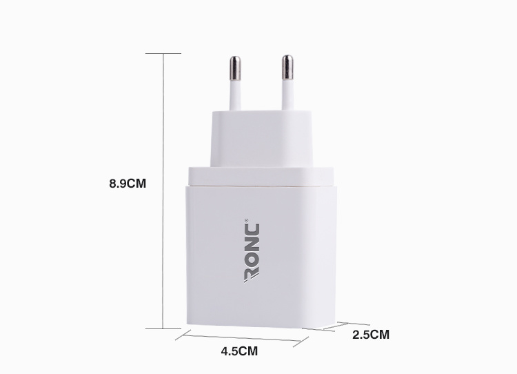 Fast Charge Qi 3 Ports Home Charger USB Wall Charger for Samsung All Mobile Phone