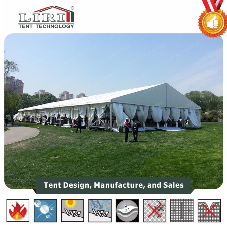 15X20m Fire Retardant White Marquee Tent for Wedding Party