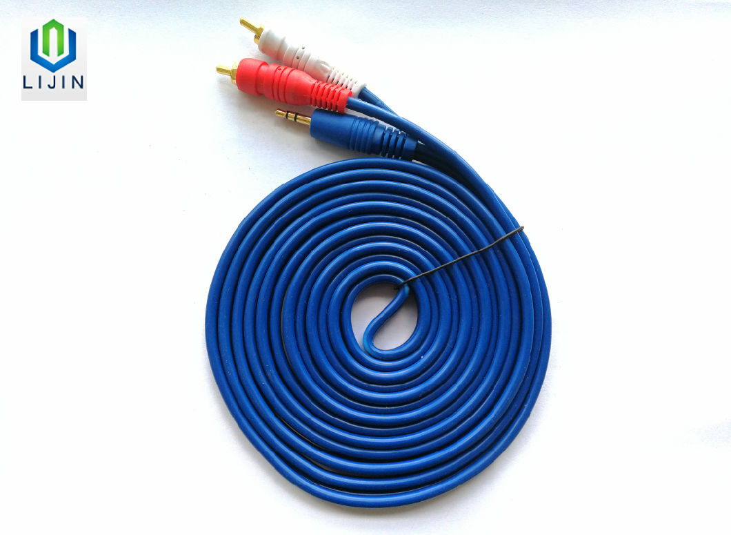 3.5mm Stereo to 2RCA Audio Video Cable