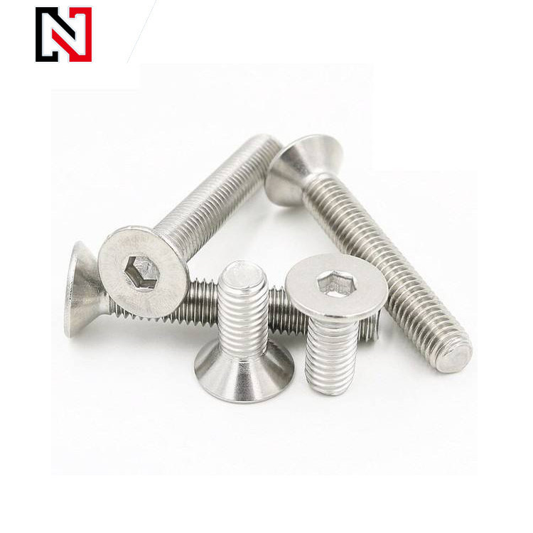 Stainless Steel Hex Socket Countersunk Head Screw with DIN ISO JIS ANSI Standard