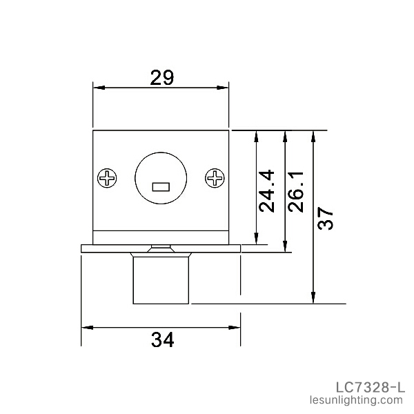 High Quantity Removable LED Jewelry Showcases Cabinet Light 5W LC7304DC-L