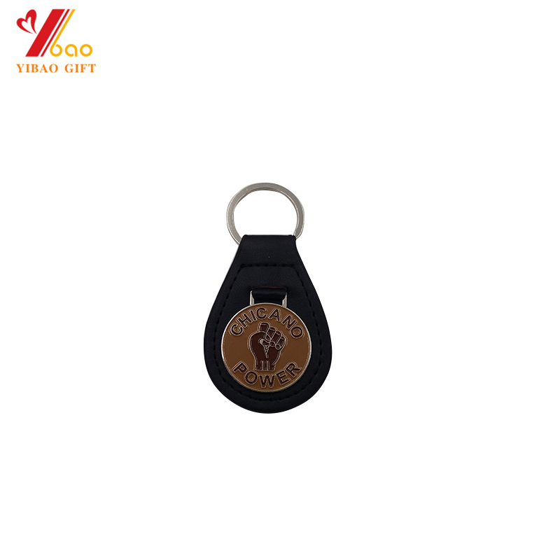 2018 Hot Sale High Quality Leather Keychain for Advertising Gifts (YB-K-027)