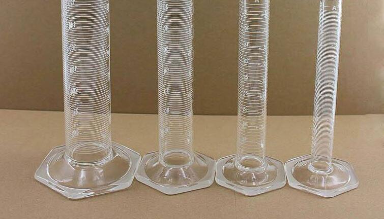 Measuring Cylinder Hexagonal Glass Base