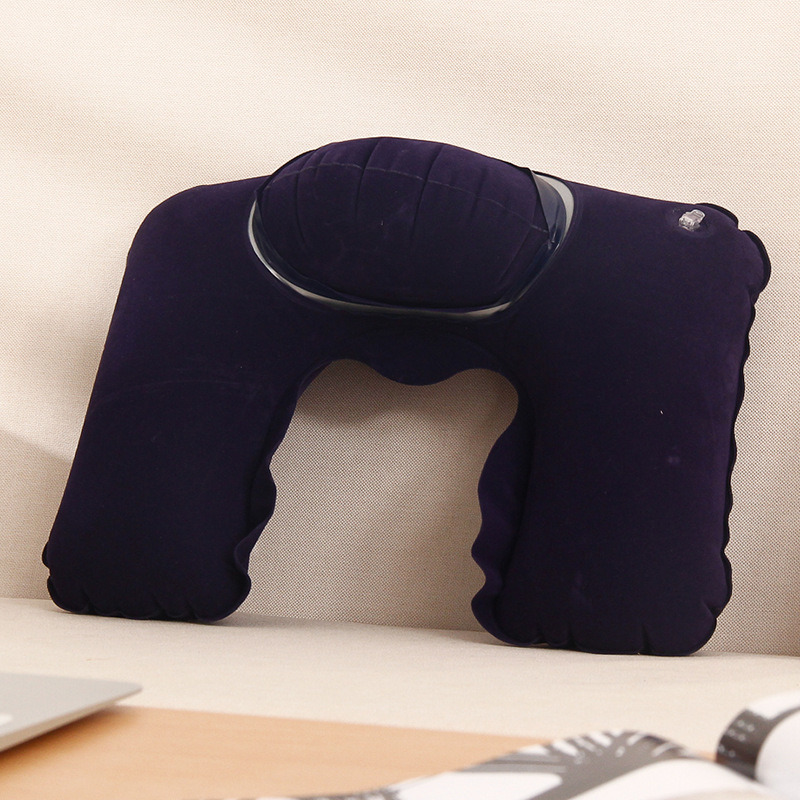 Office Sleeping Cushion PVC Inflatable Neck Pillow