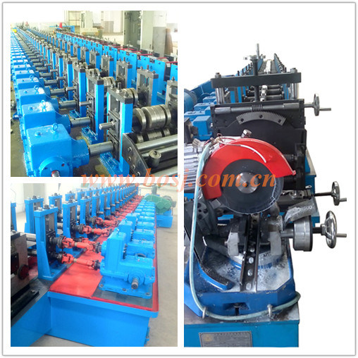 Automatic Galvanized Steel Unistruct C Channel Solar Stand Roll Forming Production Machine