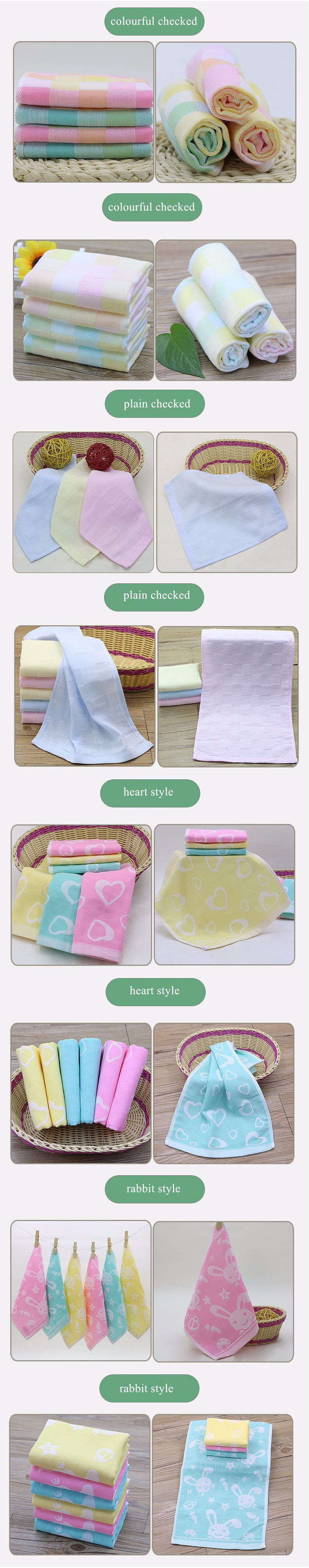 High Quality Children Cotton Soft Baby Hand Gauze Towel