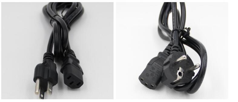 VDE Approved Euro Schuko 3-Pin Power Cord with C13 C15 C7 C5 Connector