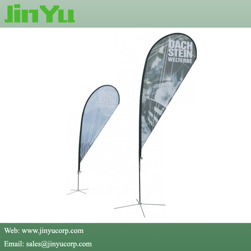 Fiberglass Teardrop Flying Flag Banner Pole