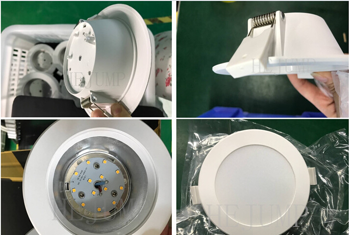 4' 15W Dimmable and Non-Dimmable IP44 LED Flat Downlight