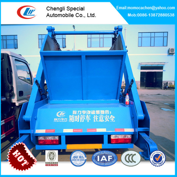 Mini Swing Arm Garbage Truck Skip Loader Truck Arm Roll Container Refuse Truck 3-4cbm