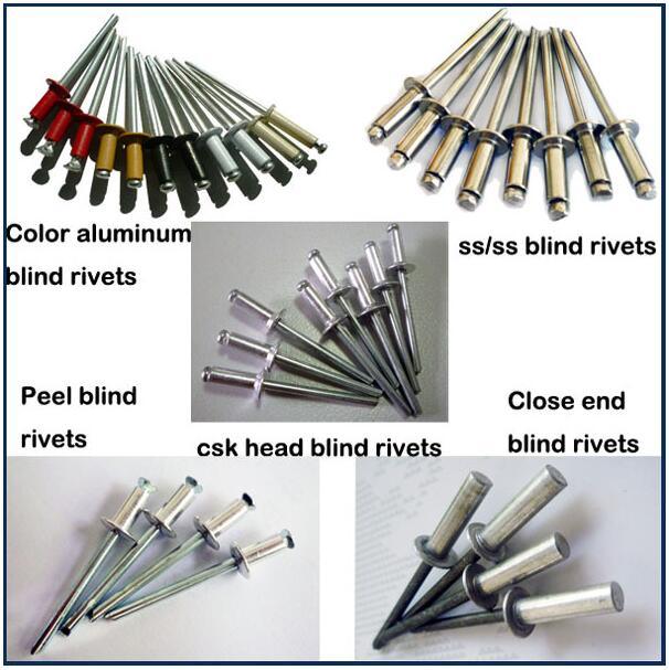 DIN7337 Steel Aluminium/ Stainless Steel Color Blind Rivet