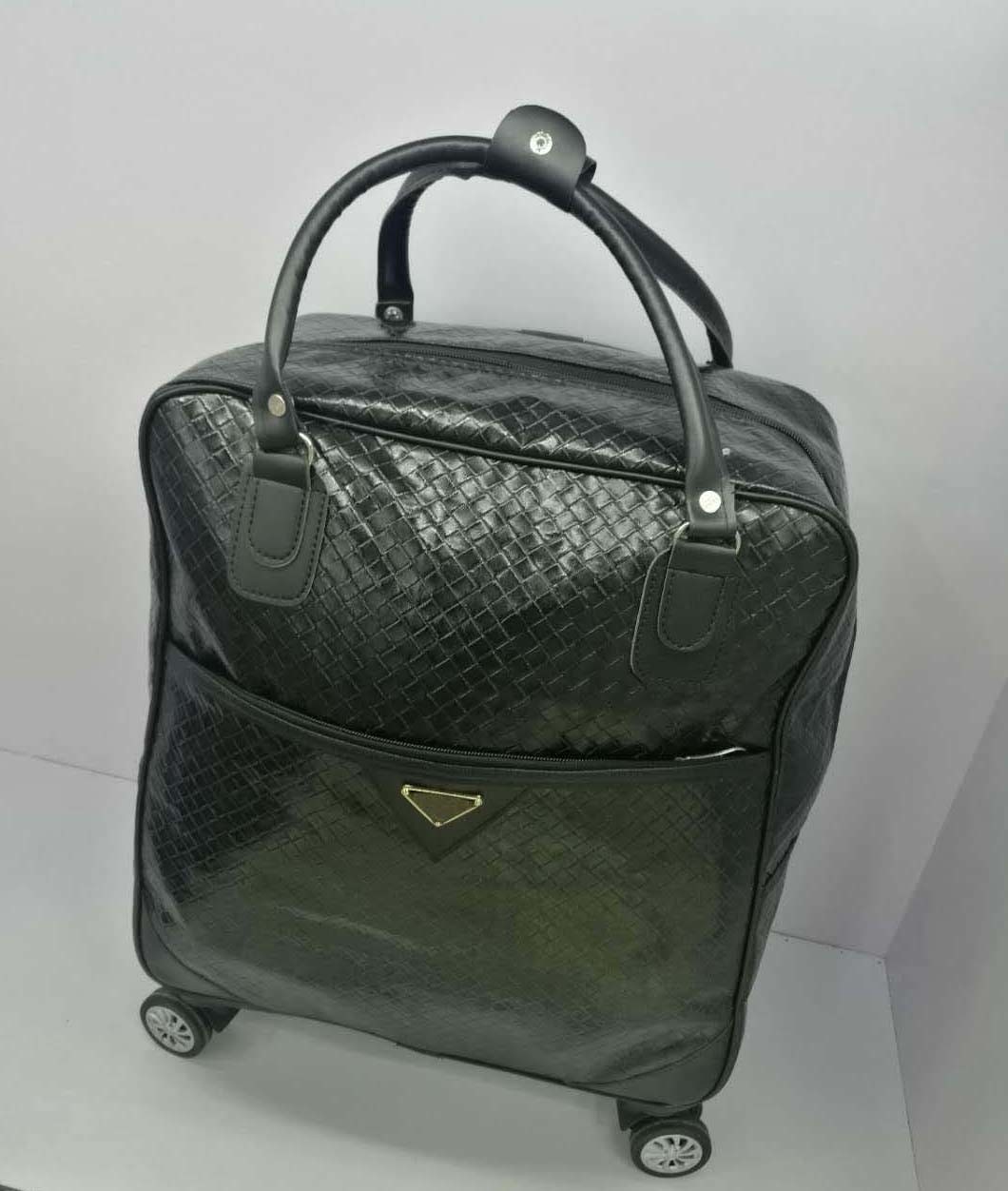 TravelÂ  PU Promotional Fashion Leather Tote Handbags Wheeled Bag Luggage