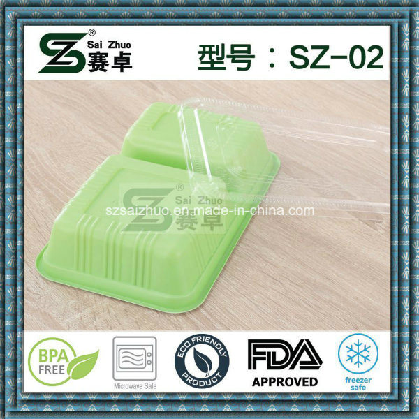 2compartment Food Use and Plastic Material Lunch Box