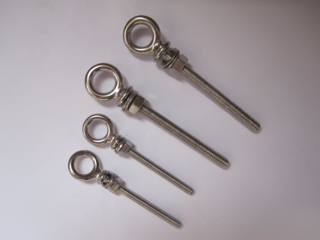 Stainless Steel Long Thread Eye Bolt