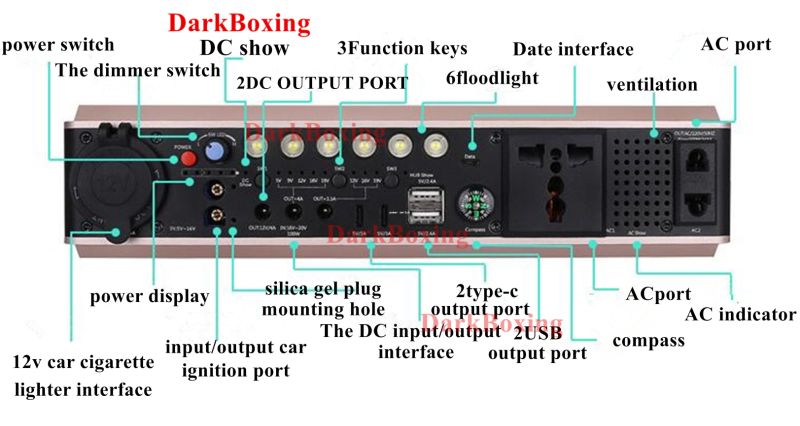 70000mAh Motorcycle Parts Mini Power Bank Jump Starter