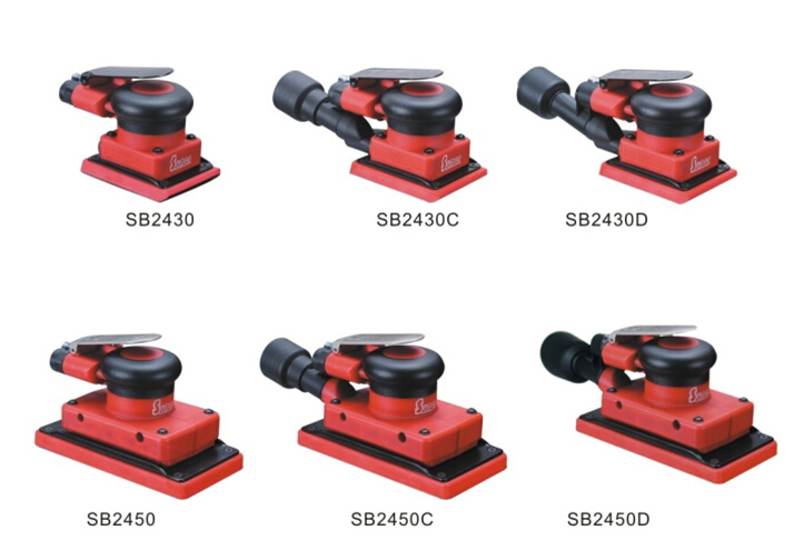 Rectangular Air Orbital Sander with Central Vacuum