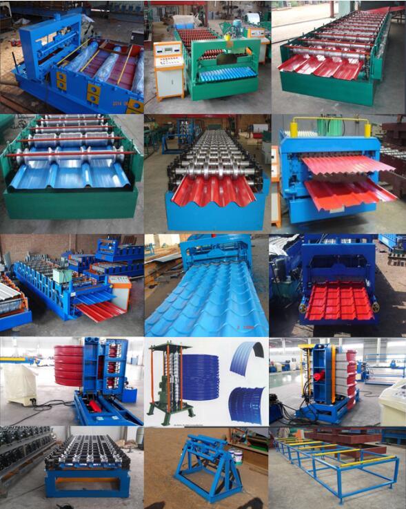 High Strengh Glazed Tile Roll Forming Machine with 76mm Shaft