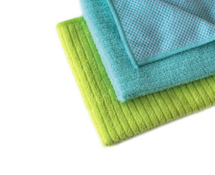 High Quality Cleaning Cloth Stripe Microfiber Cloth for Multipurpose (4014/4015)