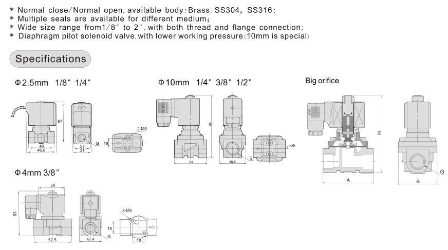 Zs Series Stainless Steel Solenoid Valve