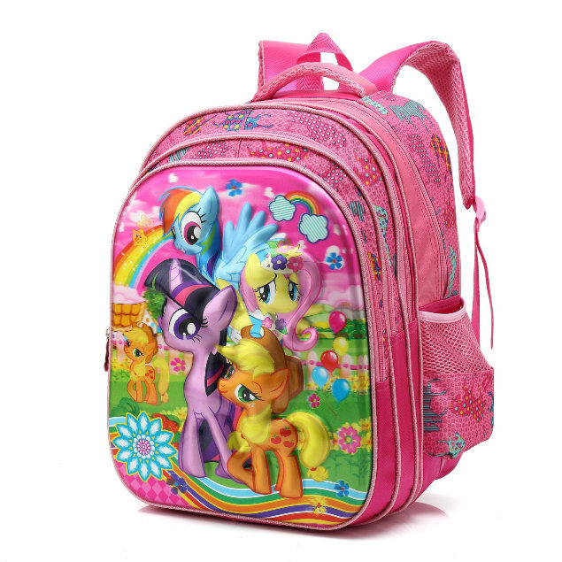 Wholesale Cartoon Characters 3D Kids Detachable Trolley School Bag Backpack