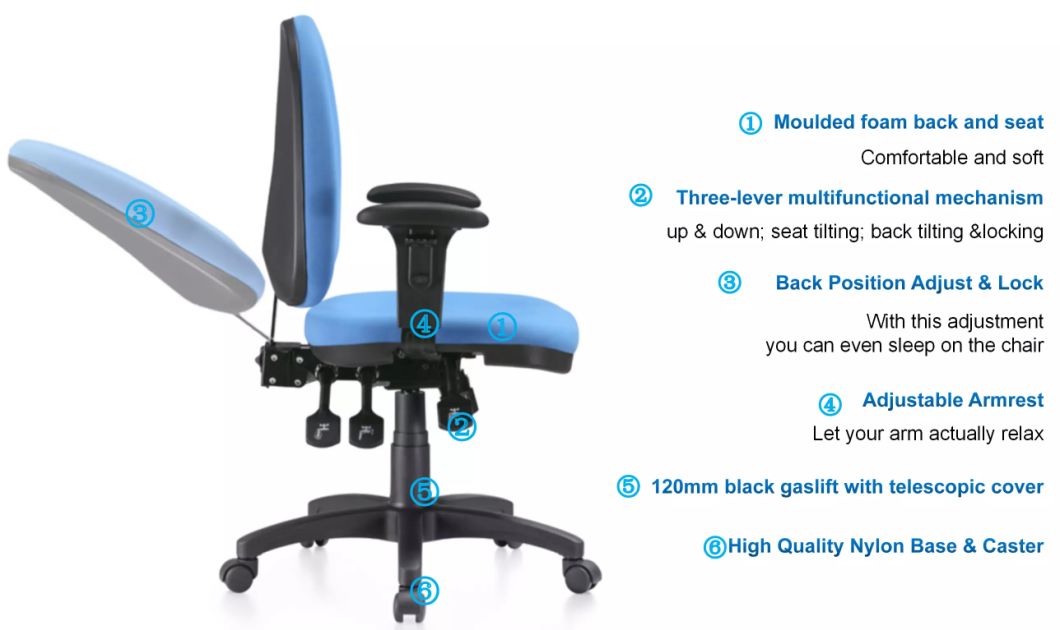 Staff Fabric Office Chair with Five Star Nylon Base