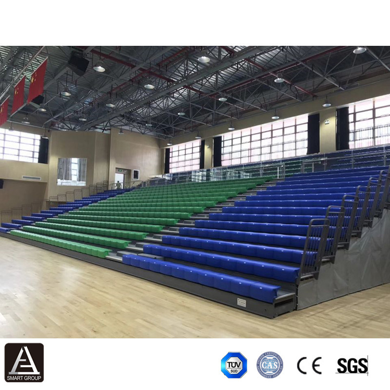 Telescopic Seating Retractable Gym Bleachers Indoor Gym Bleachers