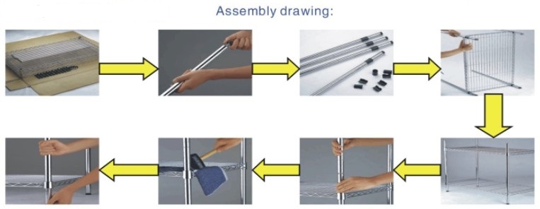 Caster for Metal Wire Shelving (Wire Shelf Accessory)