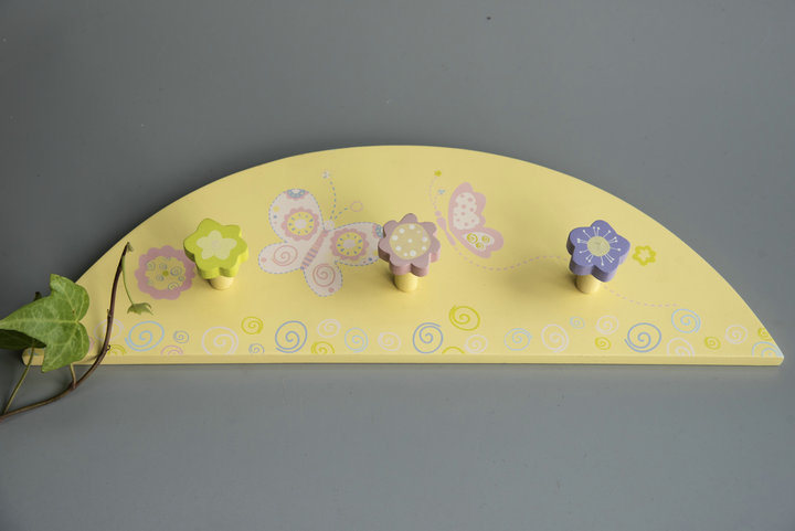 Wooden Flower Clothes Hanger for Kids