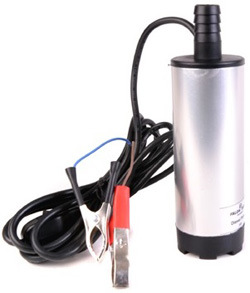 Mini Electric DC 12V 24V Submersible Diesel Fuel Oil Water Transfer Pump Stainless Steel 3/4