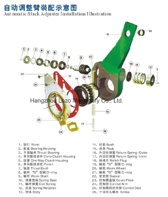 Brake Part of Automatic Slack Adjuster with OEM Standard (72758)