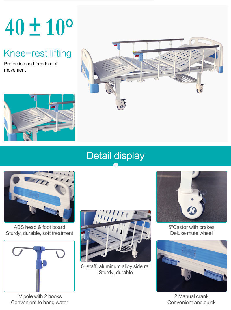 Sk031 Adjustable Hydraulic Manual Hospital Bed (CE&FDA)