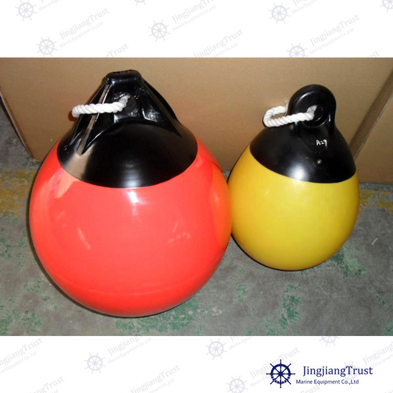 Marine EVA Foam Filled Cylindrical Floating Buoy on Water