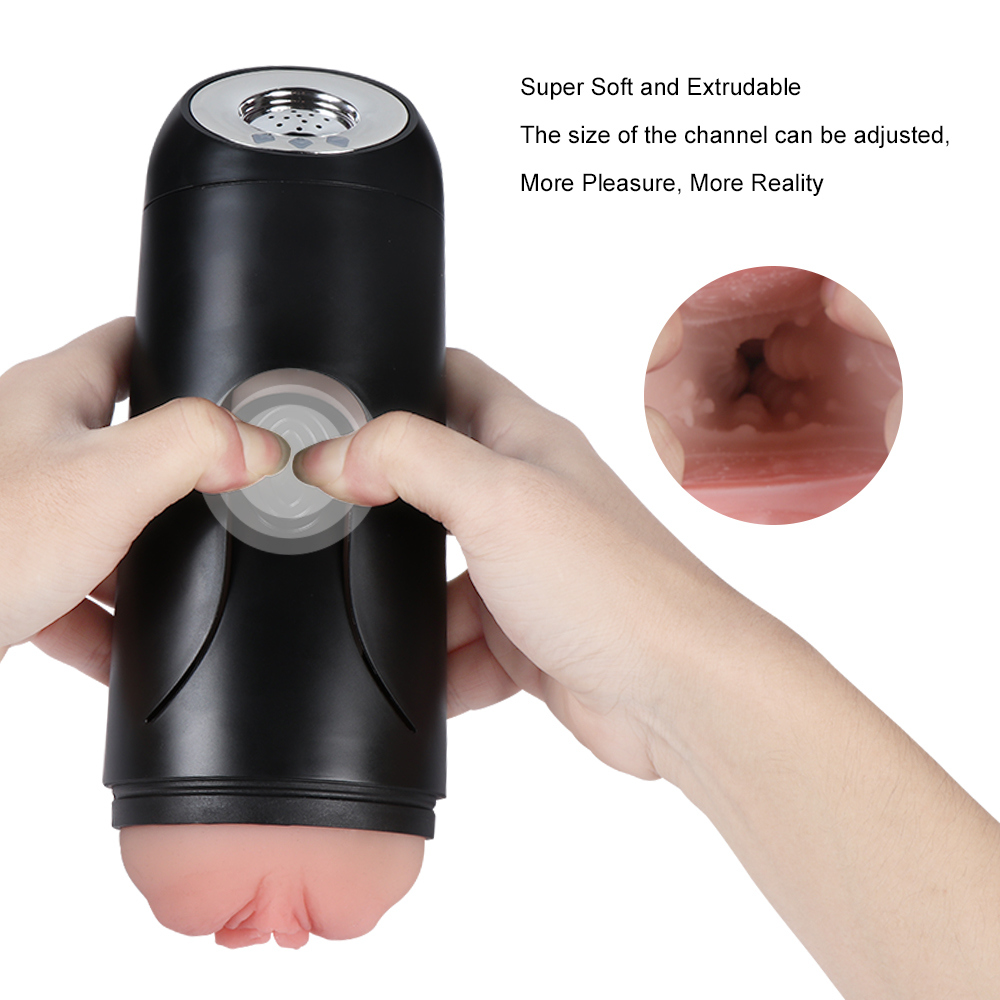 TPR Material Masturbation Male Rechargeable Vibrator Sex Vagina Heated Pussy Cups Adult Toy