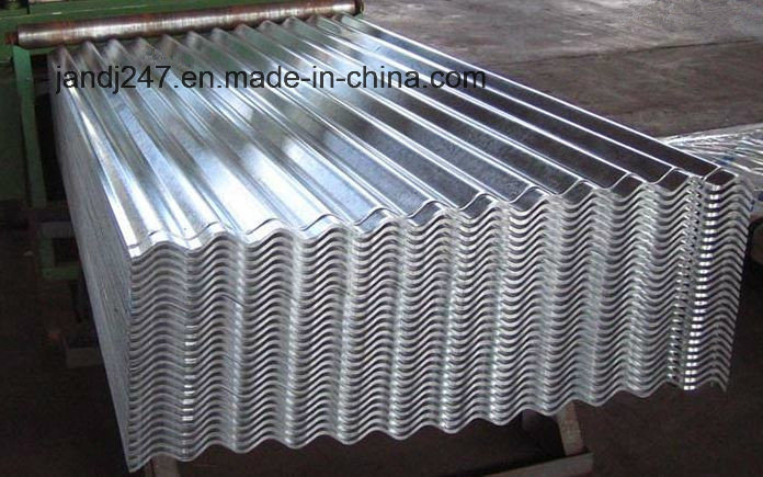 Galvanized or Color Plated Corrugated Steel Roofing Sheet