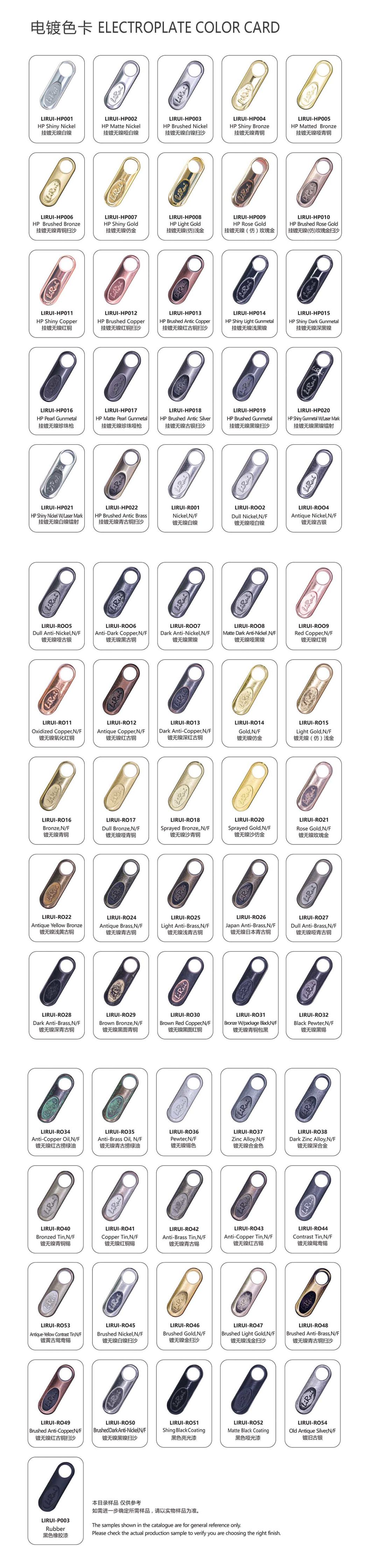 Rose Gold Color Ring Metal Zipper Puller Zipper Slider