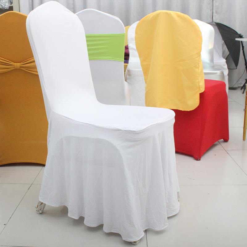 Hot Sale Polyester Thick Fabric Wedding Chair Cover (JRD917)