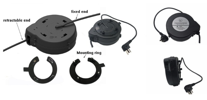 Power Cord Extension Cable Reel for EU Standard