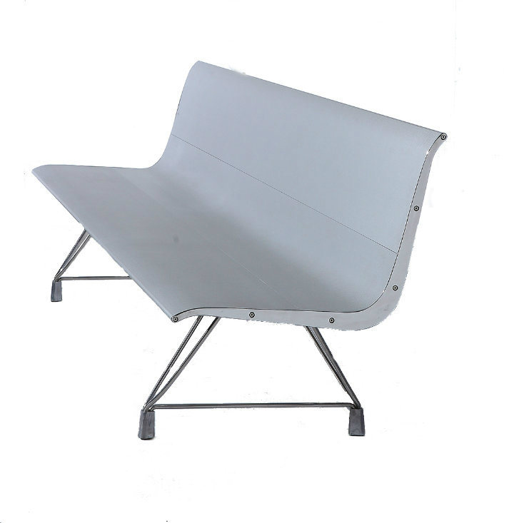 Aluminum Public Bench Hospital Airport Waiting Chair