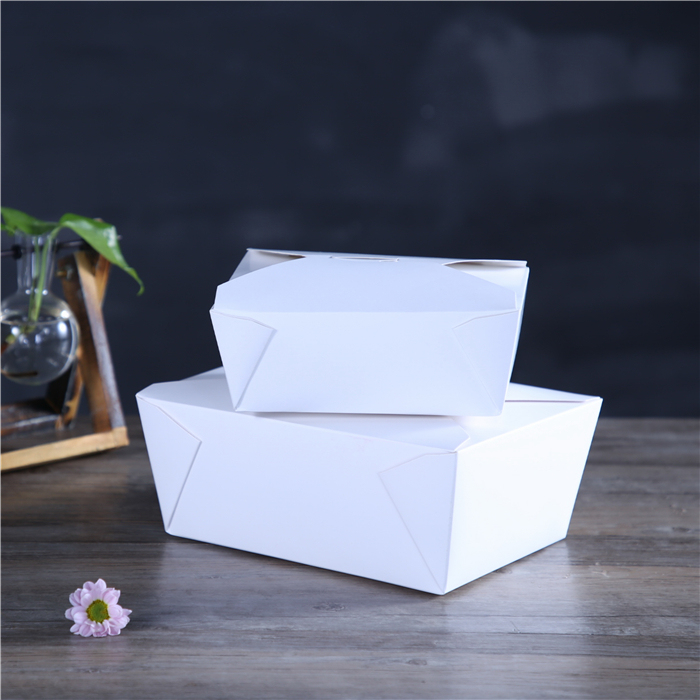 White Lunch Take Away Box for Fast Food