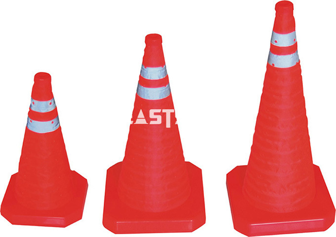 900mm Road Safety Branded Collapsable Folding Traffic Cone