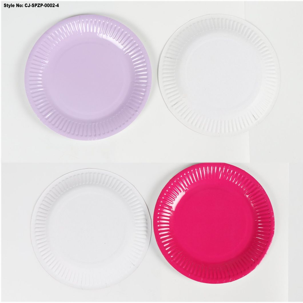 Flower-Shaped Paper Plate Disposable Printing Paper Plate