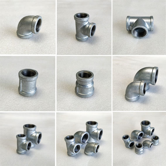 Galvanized Beaded Couplings Malleable Iron Pipe Fittings