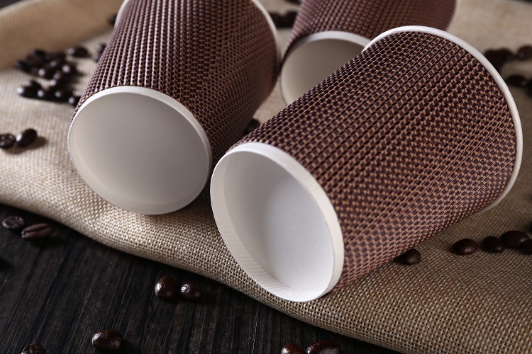 Heat-Resistant Disposable Coffee 12oz Kraft Paper Cups